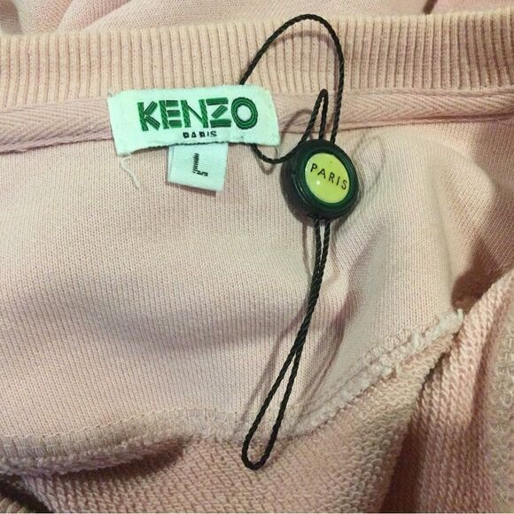 KENZO Light Pink Logo Sweatshirt Dress - Picture 9 of 11